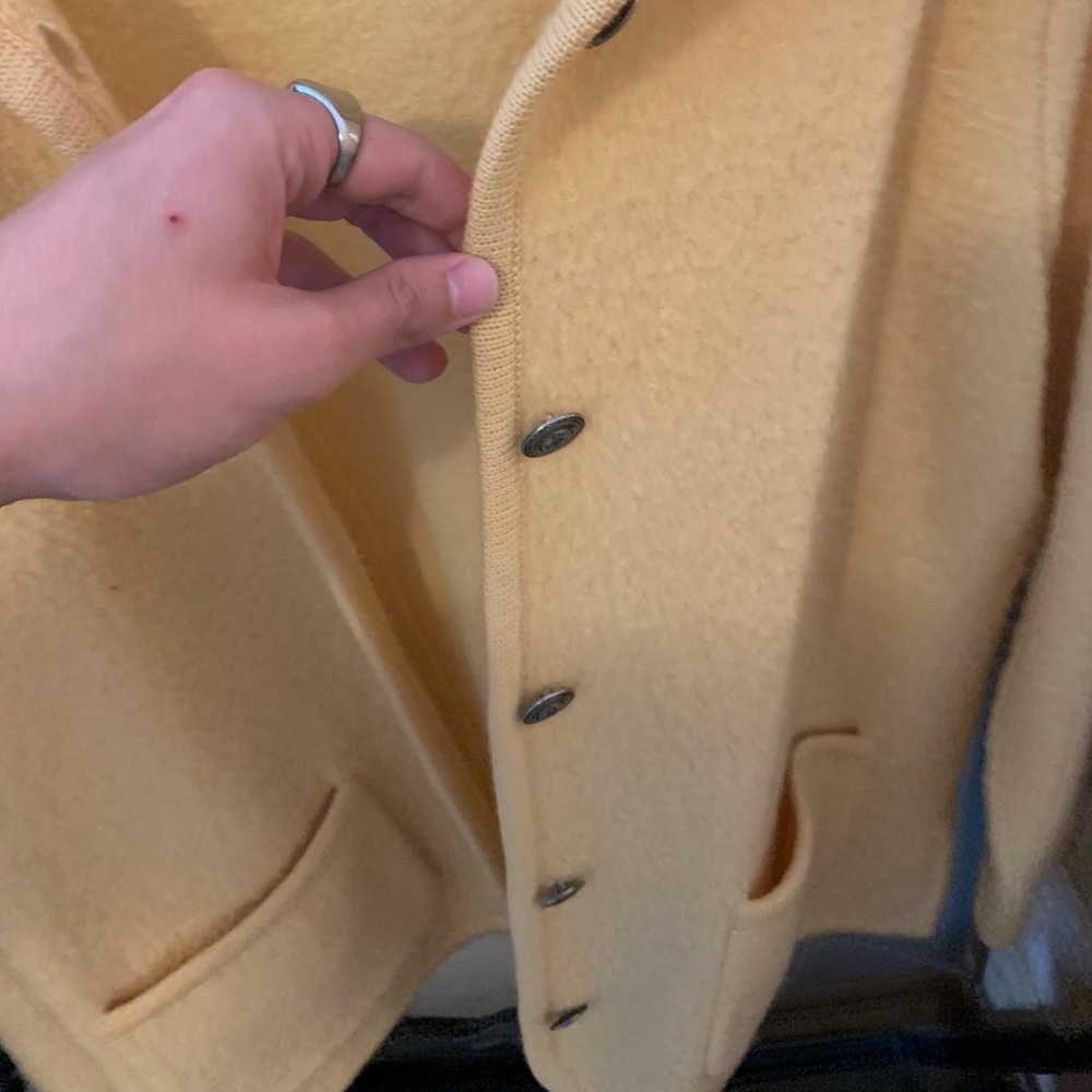 Yellow Wool Jacket - image 4